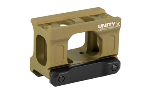 Picture of Unity Tactical FAST Micro, Red Dot Mount, 2.26" Optical Height, Compatible with CompM5s, CompM5b, Duty RDS Footprints, Anodized Finish, Flat Dark Earth FST-MISF