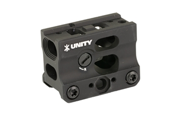 Picture of Unity Tactical FAST Micro-SB, Red Dot Mount, 2.26" Optical Height, Compatible with CompM5s/CompM5b/Duty RDS Footprints, Anodized Finish, Black FST-MSBB