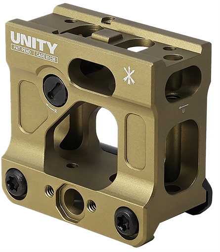 Picture of Unity Tactical FAST Micro, Red Dot Mount, 2.26" Optical Height, Compatible with T1/T2 Footprints, Anodized Finish, Flat Dark Earth FST-MICF FSTMICF