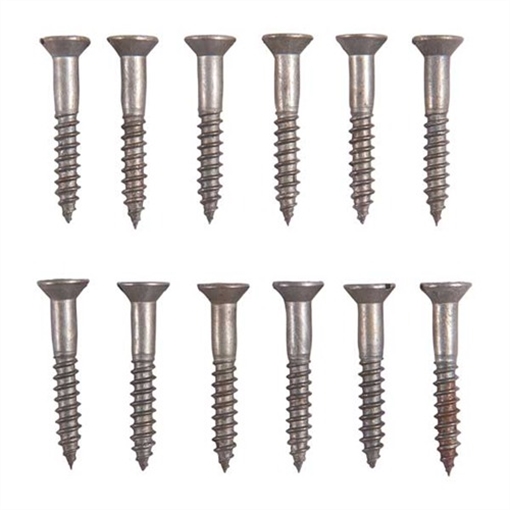 Picture of Brownells 6X1'' STEEL FLAT HEAD WOOD SCREWS BLUED 12 PACK NONE