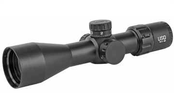 Picture of US Optics TS Series Rifle Scope, 3-12X44mm, 30mm Main Tube, Front Focal Plane, 1/10 Mil Adjustments, Black, MIL Hunting Reticle (MHR) TS-12X MHR