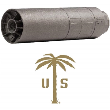 Picture of US Palm US Palm EOS-30Ti Suppressor .30 Cal w/Titanim DT 5/8x24/HUB Compatible Silver SU0021014-N SU0021014N