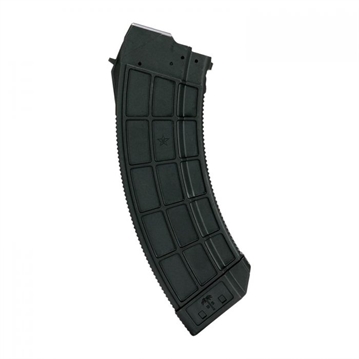 Picture of Century Arms US Palm AK30R Rifle Magazine 7.62x39 30/rd Clear/Black Polycarbonate Material MA943A