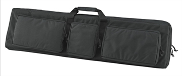 Picture of US PeaceKeeper 3-Gun Case Water Resistant Black 600D Polyester w/ 3 Padded Pockets Zippered Handgun Case Webbing System & Thick Padding P30049
