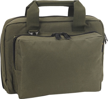 Picture of US PeaceKeeper Mini Range Bag Water Resistant OD Green 600D Polyester with 8 Mag Pockets, Lockable Zippers & Wraparound Handles 12.75" L x 8.75" H x 3" D Exterior Dimensions P21106