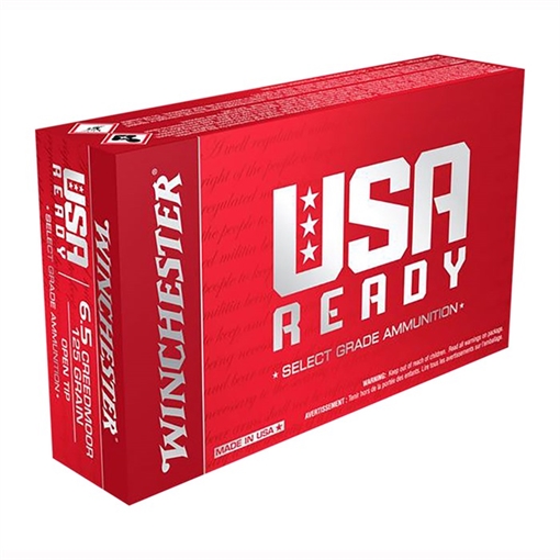 Picture of Winchester 6.5 CREEDMOOR 125GR OPEN TIP 20/BOX RED65