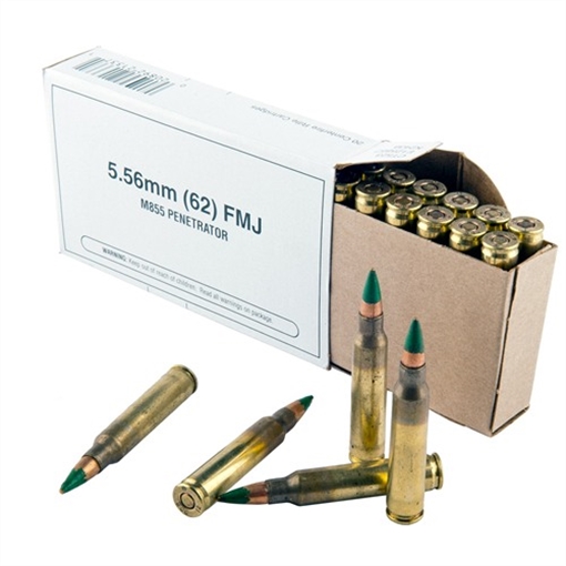 Picture of Winchester 5.56MM NATO 62GR FULL METAL JACKET 20/BOX Q3269