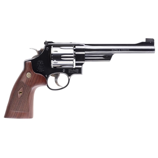 Picture of USED Smith & Wesson Model 25 N Frame Series Handgun .45 Colt 6rd Capacity 6.5" Barrel Blued with Wood Grip 150256U 022188135879