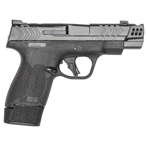 Picture of USED S&W PC M&P 9 Shield Plus Carry Comp Handgun 9mm Luger 10rd Magazine 4" Barrel Optic Ready No Thumb Safety 13990U