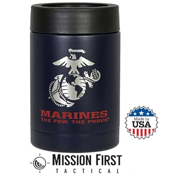 Picture of MISSION FIRST TACTICAL USMC 12oz Can Cooler In BU/RD DM-12-USMC-1 810099434675