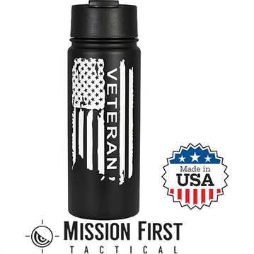 Picture of MISSION FIRST TACTICAL USMC 16oz Flip Tmblr In BK/WHT DM-18-USMC-41 810099434743