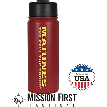 Picture of MISSION FIRST TACTICAL USMC 16oz Flip Tmblr In RD/YEL DM-18-USMC-5 810099434712