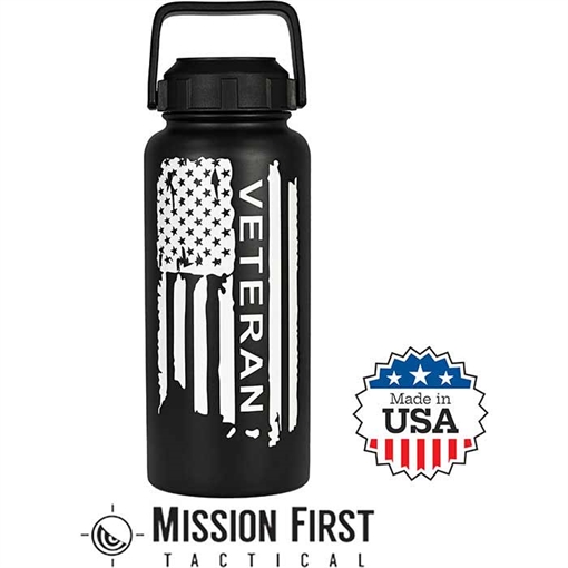 Picture of MISSION FIRST TACTICAL USMC 32oz Bttle In BK/WHT DM-32-USMC-41 810099434750
