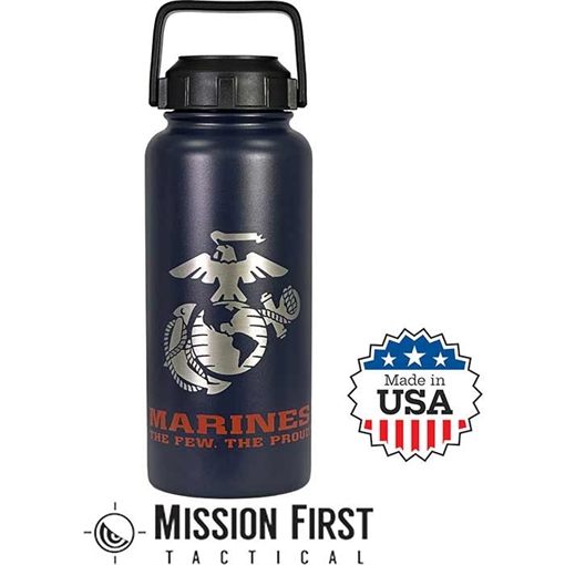 Picture of MISSION FIRST TACTICAL USMC 32oz Bttle In BU/RD DM-32-USMC-1 810099434699