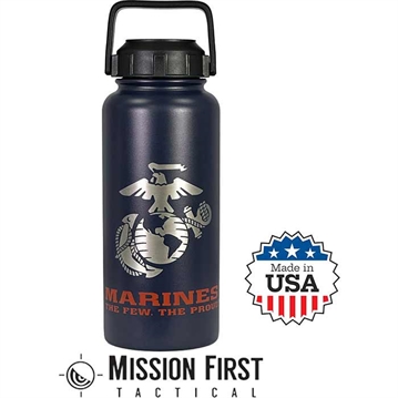 Picture of MISSION FIRST TACTICAL USMC 32oz Bttle In BU/RD DM-32-USMC-1 810099434699
