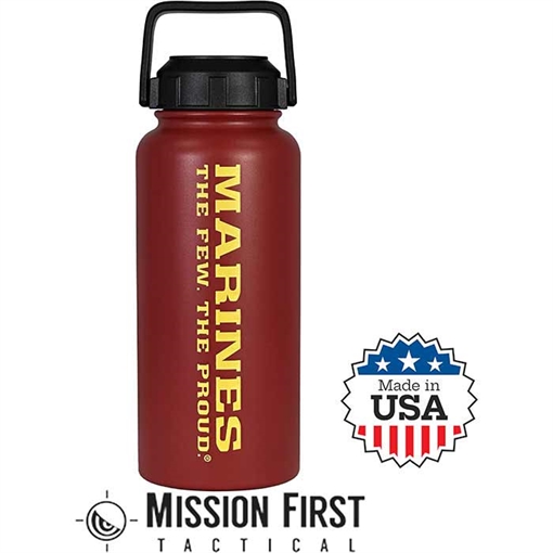 Picture of MISSION FIRST TACTICAL USMC 32oz Bttle In RD/YEL DM-32-USMC-5 810099434729
