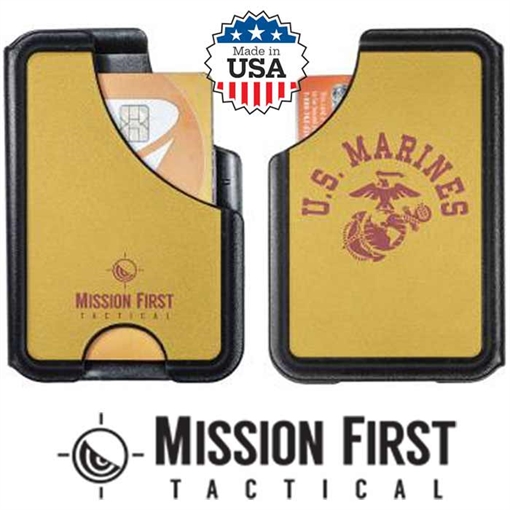Picture of MISSION FIRST TACTICAL USMC Half Circle Yel RD Wallet DW-USMC-23 810099433074
