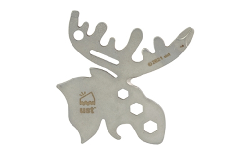 Picture of UST - Ultimate Survival Technologies Moose Tool, Multi Tool, Silver, Stainless Steel, Includes Carabiner 1156818