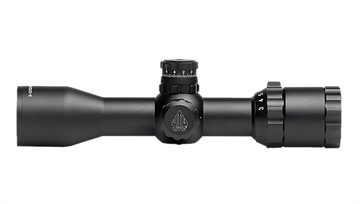 Picture of Leapers, Inc. - UTG BugBuster, Rifle Scope, 3-12X32, Mil Dot Reticle, Black, 1" Main Tube, Medium Profile QD Lever Lock Rings SCP-M312AOWQ