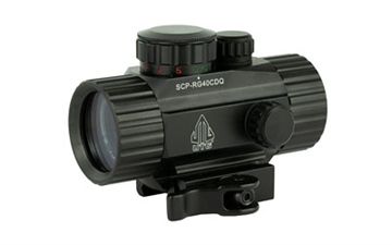 Picture of Leapers, Inc. - UTG Instant Target Aiming Sight, 3.8", 38mm, Black, Red/Green Circle Dot, w/Integral QD Mount SCP-RG40CDQ SCPRG40CDQ
