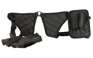 Picture of Leapers, Inc. - UTG Deluxe Shoulder Holster, Ambidextrous, Universal, Black Finish PVC-H170B