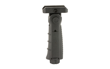 Picture of Leapers, Inc. - UTG Model 4 Vertical Foregrip, Fits Picatinny, Ergonomic, Ambidextrous, 5-position Foldable Foregrip, Black RB-FGRP170B