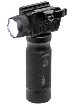Picture of Leapers, Inc. - UTG Flashlight, New Gen 400 Lumen, Fits Picatinny, w/ Quick Detach Mount Base, Black Finish MNT-EL228GPQ-A