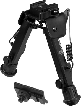 Picture of Leapers, Inc. - UTG Super Duty Bipod, Fits Picatinny or Weaver Rail, 6" - 8.5", with QD Lever Mount, Black TL-BP98Q TLBP98Q