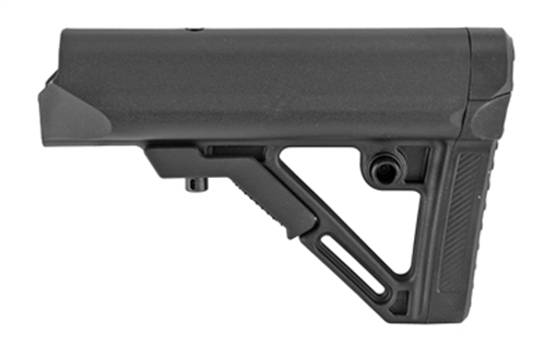 Picture of Leapers, Inc. - UTG Model 4 Combat Ops S1, Stock, Ambidextrous Sling Loop and Reversible QD Sling Swivel Housing, Polymer Stock Only, Black Finish RBUS1BMS
