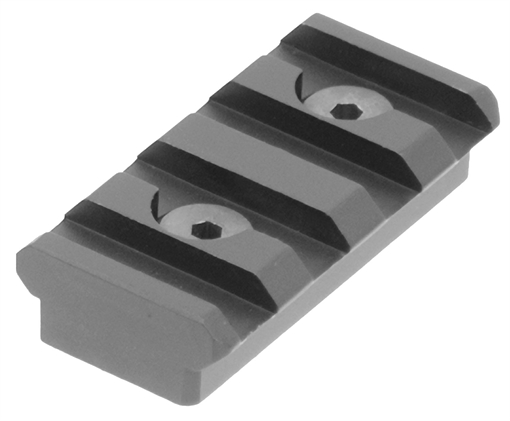 Picture of UTG Pro 4-Slot KeyMod Picatinny Rail Section Black Anodized MTURS04S