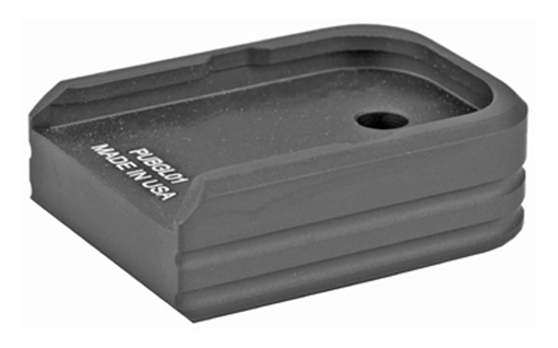 Picture of Leapers, Inc. - UTG +0 Base Pad, Aluminum, Matte Black Color, Anodized Finish, Fits Glock Double Stack Small Frame Magazines PUBGL01