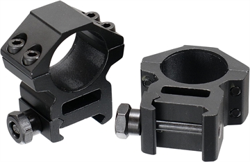 Picture of UTG Accushot Scope Rings Black Anodized 1" Medium RGWM25M4