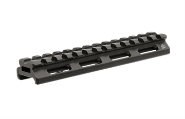 Picture of Leapers, Inc. - UTG Super Slim Picatinny Riser Mount, 1/2" Height, 13 Slots, Black Finish MT-RSX5L