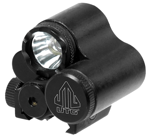 Picture of Leapers LTELP28R Black Anodized Aluminum 120 Lumens CREE LED IRB Bulb Red Laser Picatinny Mount LTELP28R LT-ELP28R