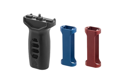 Picture of Leapers MTFGM01 Super Slim Foregrip Matte Black Anodized Aluminum MTFGM01 MT-FGM01