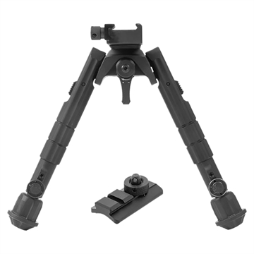 Picture of UTG TL-BP01 Heavy Duty Recon Bipod Black 7-9" Metal TLBP01