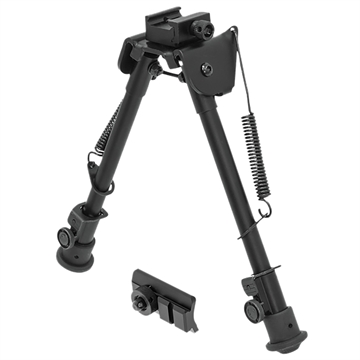 Picture of Leapers, Inc. - UTG Tactical Op Bipod, Fits Picatinny Rail or Swivel Stud, 8.3" - 12.7", Tactical/Sniper Profile with Adjustable Height, Black TL-BP88 TLBP88