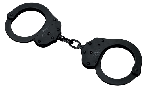 Picture of Uzi Accessories Handcuffs NIJ Black Steel Includes 2 Keys UZIHCEUBCNIJ