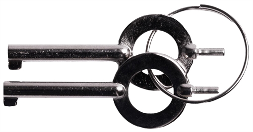 Picture of Uzi Accessories Handcuff Key Set Silver Metal UZIKEYPAIR