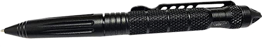 Picture of Uzi Accessories UZI Defender Black Aluminum Self Defense Pen Features Glass Breaker UZITACPEN2BK