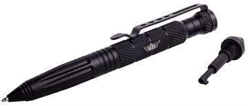 Picture of Uzi Accessories Tactical Pen Black Aluminum 6" Features Glass Breaker/Cuff Key UZITACPEN6BK