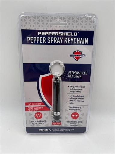 Picture of UZI Peppershield Keychain Guard 1/2oz - Black PS-KEYCHAIN-B