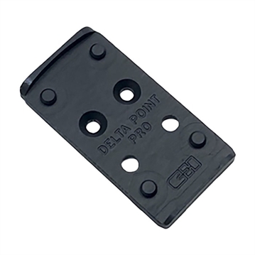 Picture of C&H Precision Weapons LEUPOLD DELTAPOINT PRO FOR GLOCK MOS MOUNTING PLATE BLACK GL-DPP/EFLX