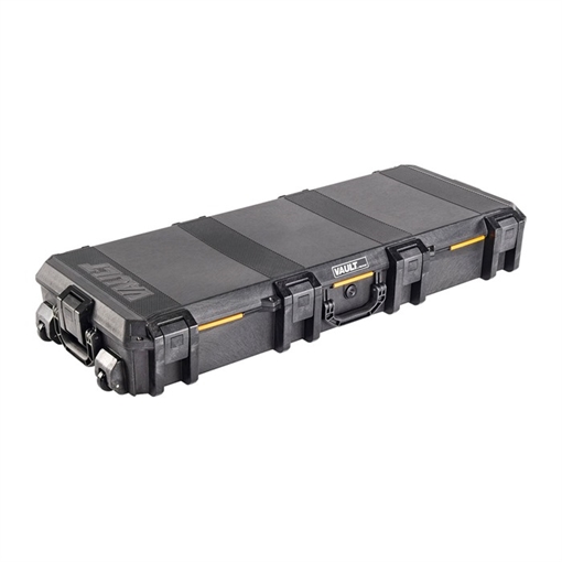 Picture of Pelican V730, Vault Tactical Rifle Case, With Foam, Black, Exterior (LxWxD) 47.12"x19.18"x6.9", Interior (LxWxD) 44.00 x 16.00 x 6.25 in VCV730-0000-BLK
