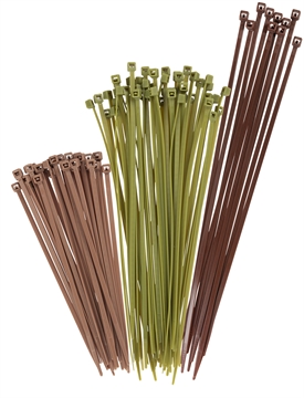 Picture of Vanish Hunting Blind Cable Ties Tan/Green/Brown Nylon 100 PK 15823