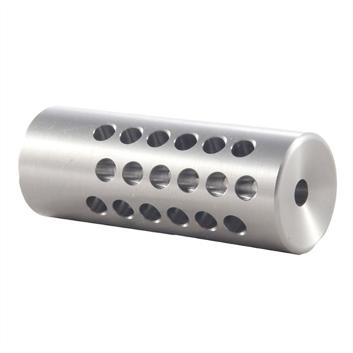 Picture of Shrewd VARMINT MUZZLE BRAKE 20 CALIBER 5/8-24 SS SILVER NONE