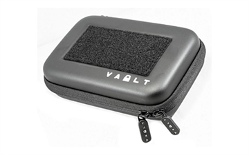 Picture of Vault Case Nano, Mini Case, 3 Removable Flex Panels, Velcro Top Lid Patch Panel, 7"x4.5"x2", Smooth Matte Finish, Black VLTNANOBLACK