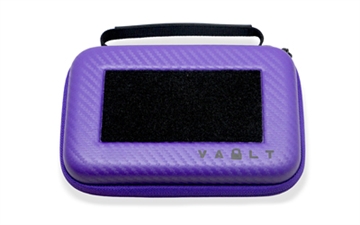 Picture of Vault Case Nano, Mini Case, 3 Removable Flex Panels, Velcro Top Lid Patch Panel, 7"x4.5"x2", Faux Purple Carbon Fiber Outer Shell VLTNANOPRPCBN