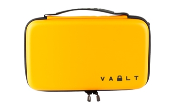 Picture of Vault Case Case Secure, Velcro Flex Panels, Elastic Holders, Combination Style Locking Mechanism, 11"x6.5", Smooth Matte Finish, Orange, Includes Detachable Shoulder Strap VLTSECORANGE
