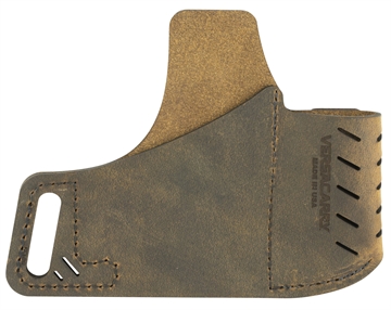 Picture of Versacarry Commander Series Water Buffalo Belt Holster, Includes Spare Mag Pouch, Fits Sub-Compact Handguns, Right Hand, Distressed Brown Leather 62103 705911399501